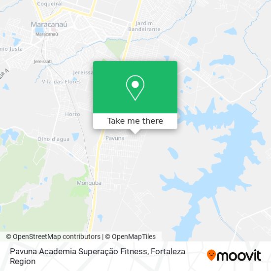 Mapa Pavuna Academia Superação Fitness