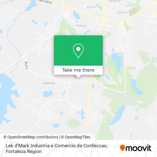 Lek d'Mark Industria e Comercio de Confeccao map