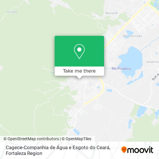 Cagece-Companhia de Água e Esgoto do Ceará map
