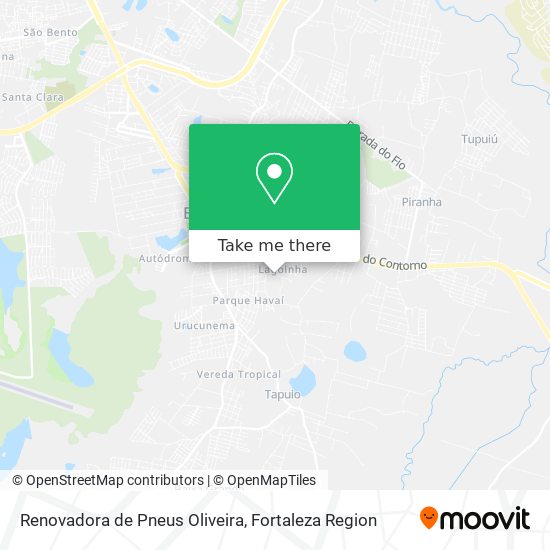 Mapa Renovadora de Pneus Oliveira