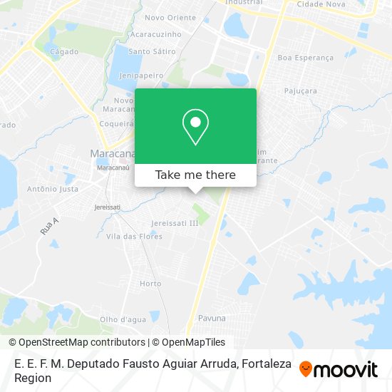 E. E. F. M. Deputado Fausto Aguiar Arruda map