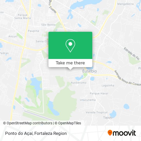 Ponto do Açaí map