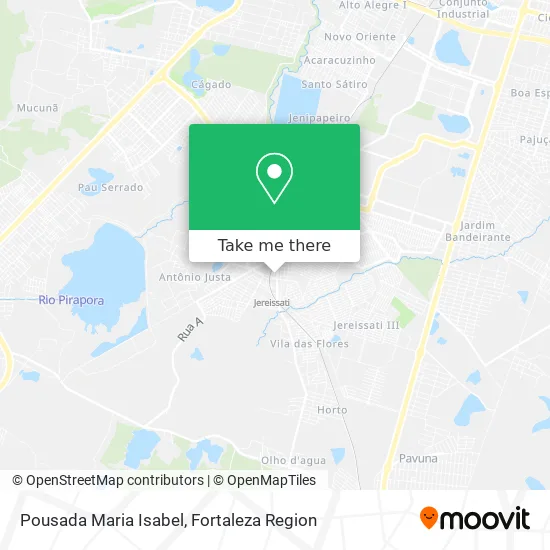 Pousada Maria Isabel map