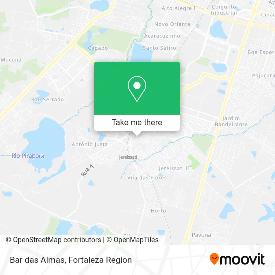 Bar das Almas map