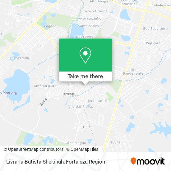 Livraria Batista Shekinah map
