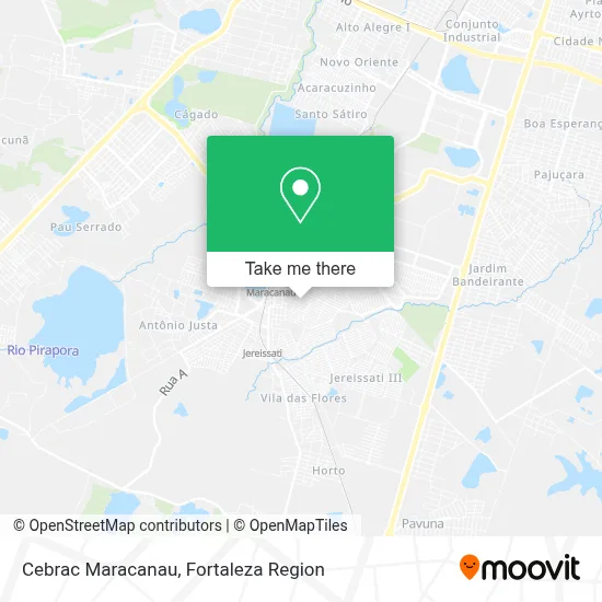 Cebrac Maracanau map