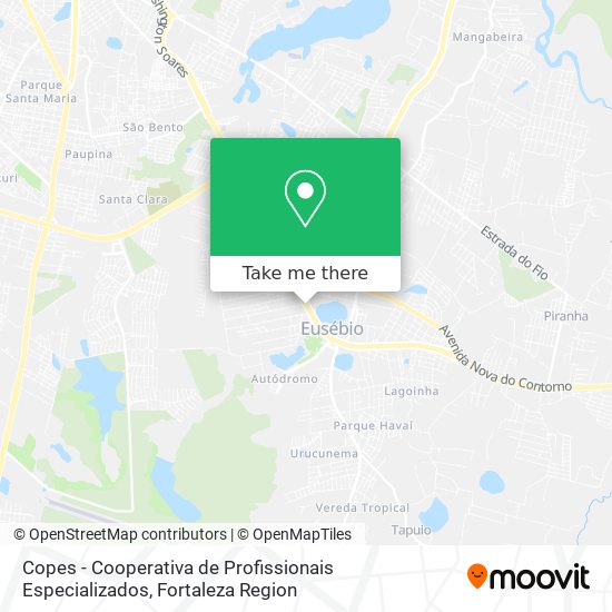 Copes - Cooperativa de Profissionais Especializados map