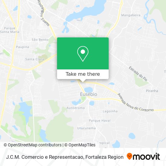 J.C.M. Comercio e Representacao map