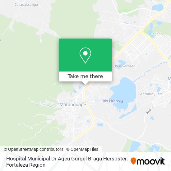 Hospital Municipal Dr Ageu Gurgel Braga Hersbster map