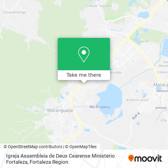 Igreja Assembleia de Deus Cearense Ministério Fortaleza map