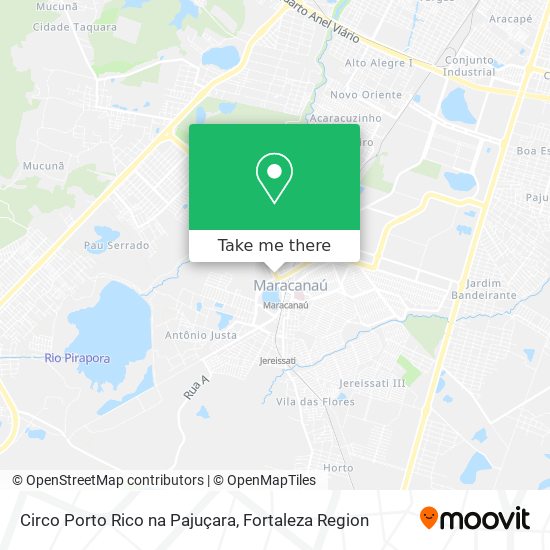 Circo Porto Rico na Pajuçara map