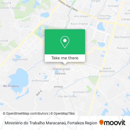 Ministério do Trabalho Maracanaú map