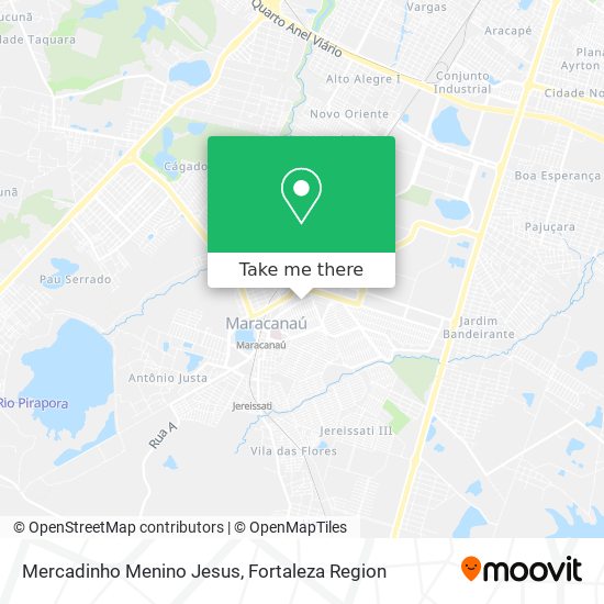 Mercadinho Menino Jesus map