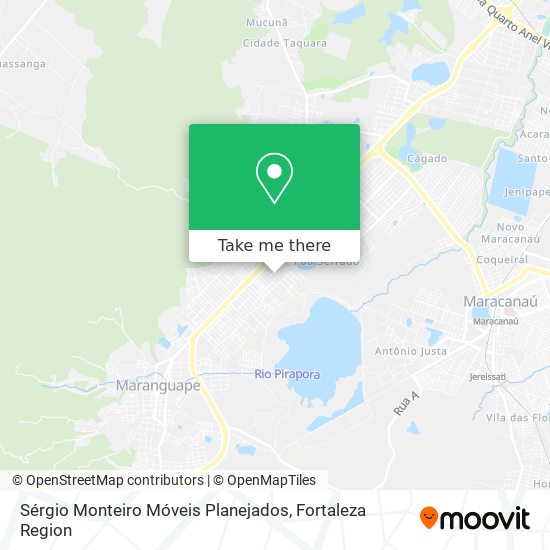 Mapa Sérgio Monteiro Móveis Planejados