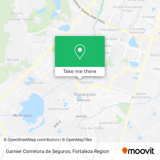 Mapa Garnier Corretora de Seguros