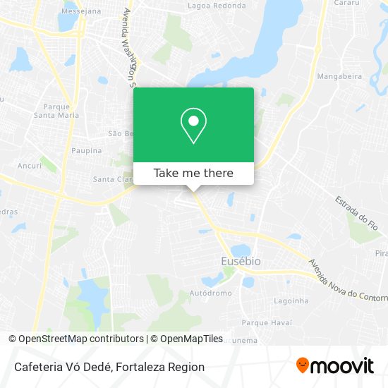 Cafeteria Vó Dedé map