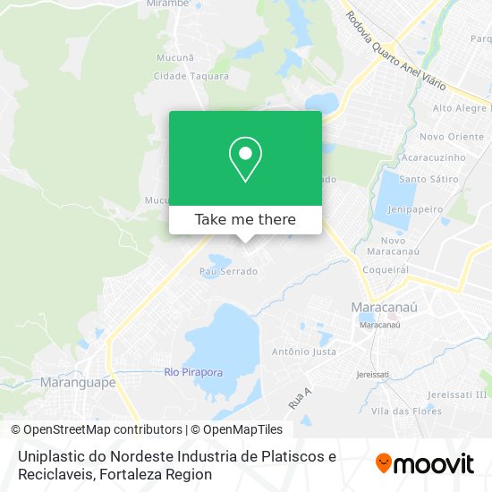 Uniplastic do Nordeste Industria de Platiscos e Reciclaveis map