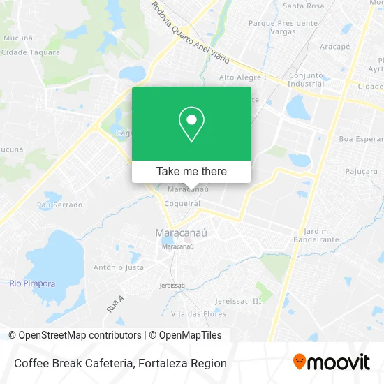 Coffee Break Cafeteria map