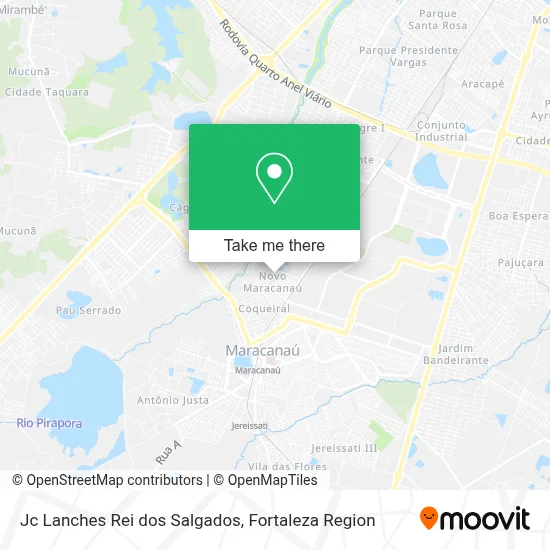 Jc Lanches Rei dos Salgados map