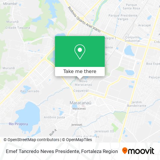 Emef Tancredo Neves Presidente map