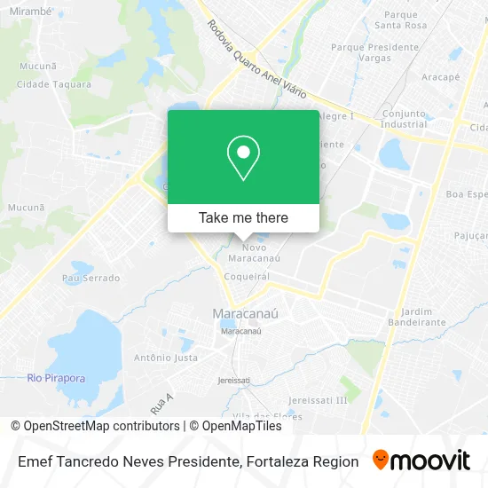 Emef Tancredo Neves Presidente map