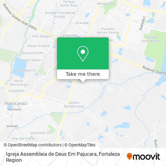 Igreja Assembleia de Deus Em Pajucara map