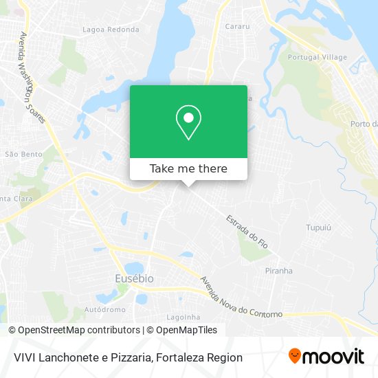 Mapa VIVI Lanchonete e Pizzaria