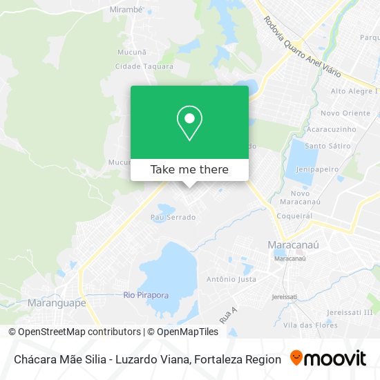 Chácara Mãe Silia - Luzardo Viana map