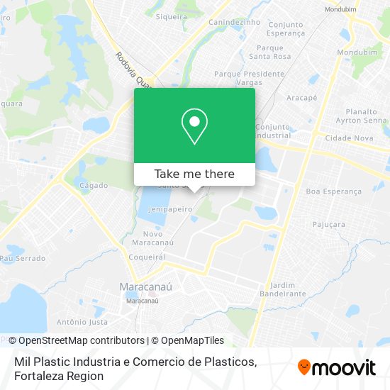 Mil Plastic Industria e Comercio de Plasticos map