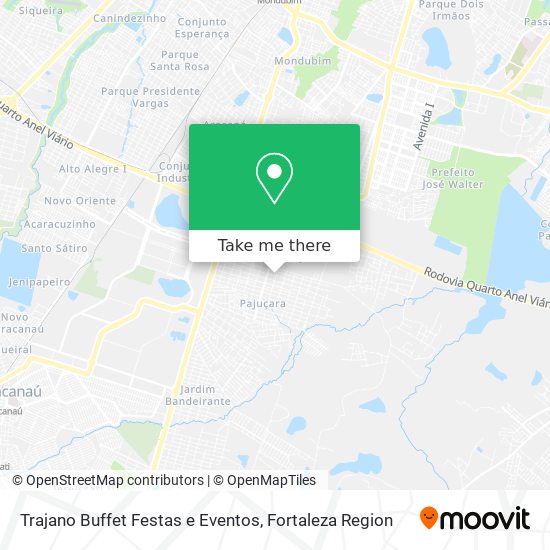 Mapa Trajano Buffet Festas e Eventos