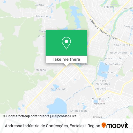 Andressa Indústria de Confecções map