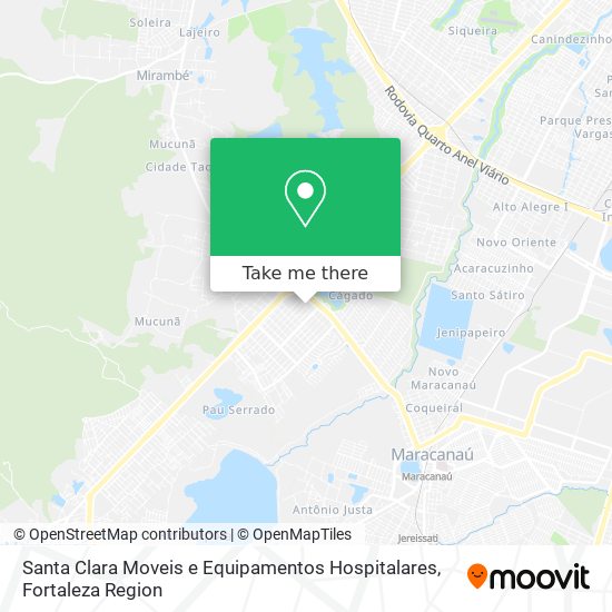 Santa Clara Moveis e Equipamentos Hospitalares map