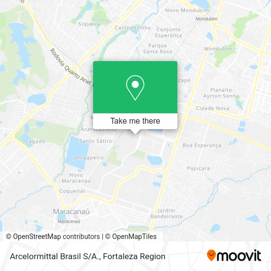 Arcelormittal Brasil S/A. map