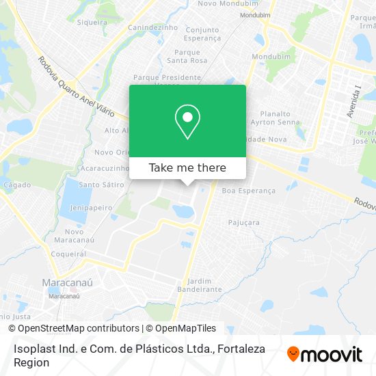 Mapa Isoplast Ind. e Com. de Plásticos Ltda.
