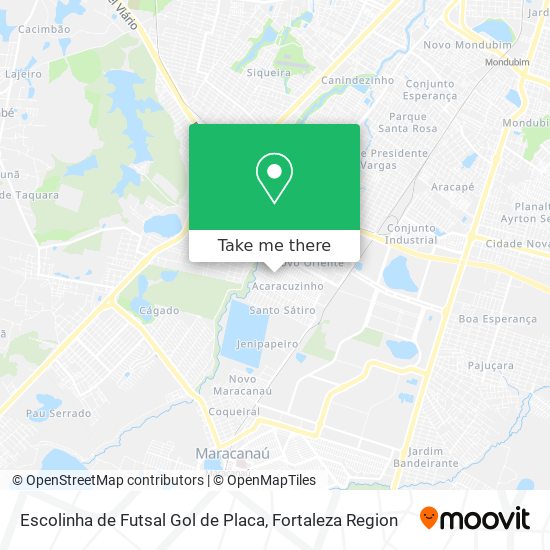 Escolinha de Futsal Gol de Placa map