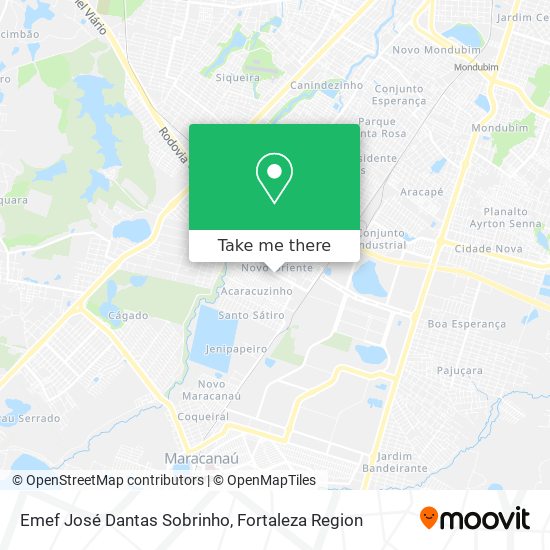 Emef José Dantas Sobrinho map