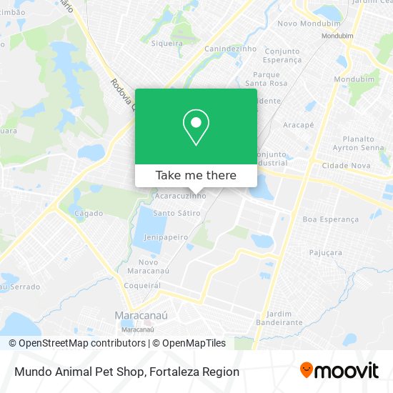 Mundo Animal Pet Shop map