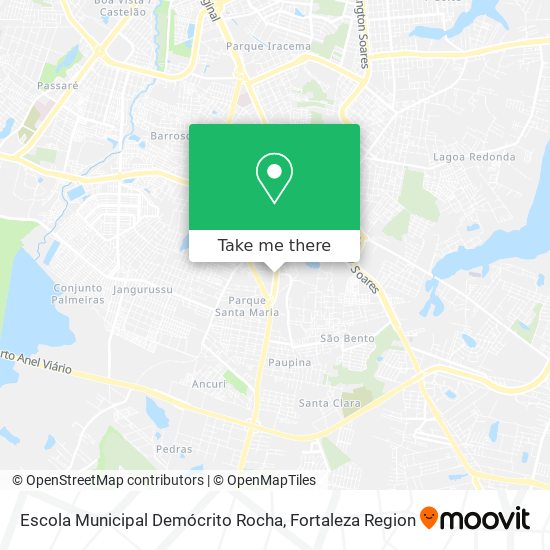 Mapa Escola Municipal Demócrito Rocha