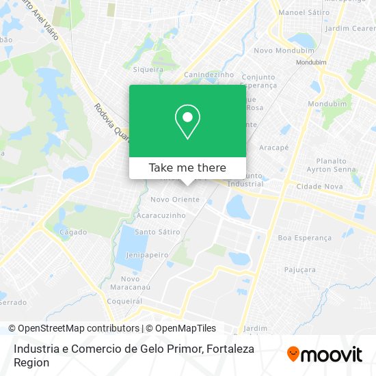 Industria e Comercio de Gelo Primor map