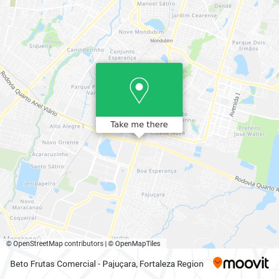 Beto Frutas Comercial - Pajuçara map