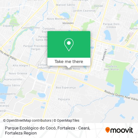 Parque Ecológico do Cocó, Fortaleza - Ceará map