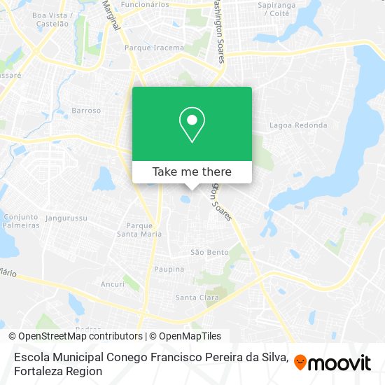 Mapa Escola Municipal Conego Francisco Pereira da Silva