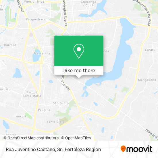 Rua Juventino Caetano, Sn map