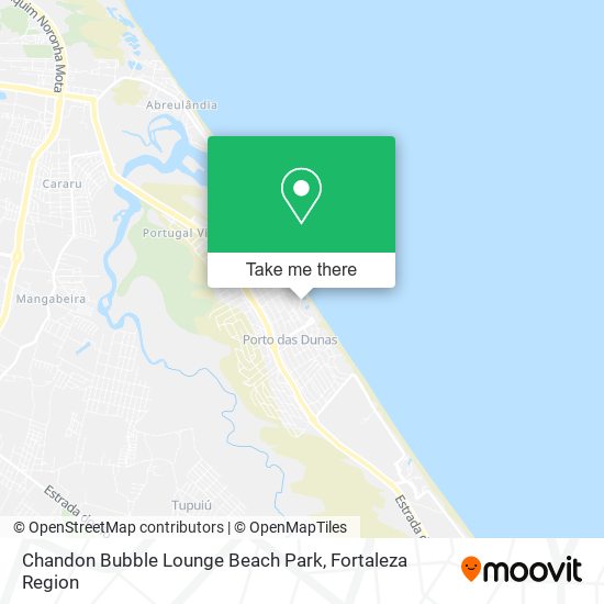 Chandon Bubble Lounge Beach Park map