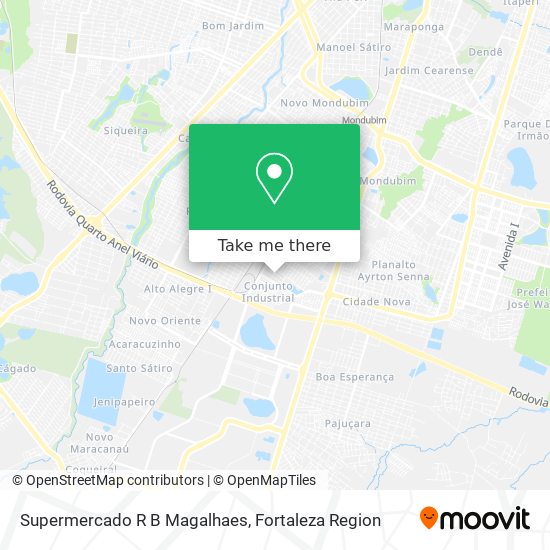 Mapa Supermercado R B Magalhaes