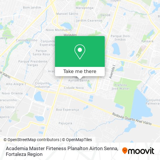 Academia Master Firteness Planalton Airton Senna map