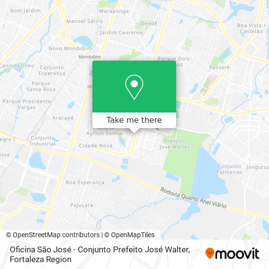 Oficina São José - Conjunto Prefeito José Walter map