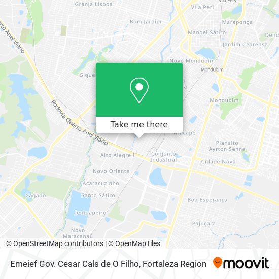 Emeief Gov. Cesar Cals de O Filho map