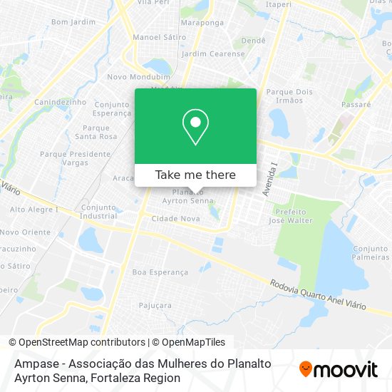 Ampase - Associação das Mulheres do Planalto Ayrton Senna map