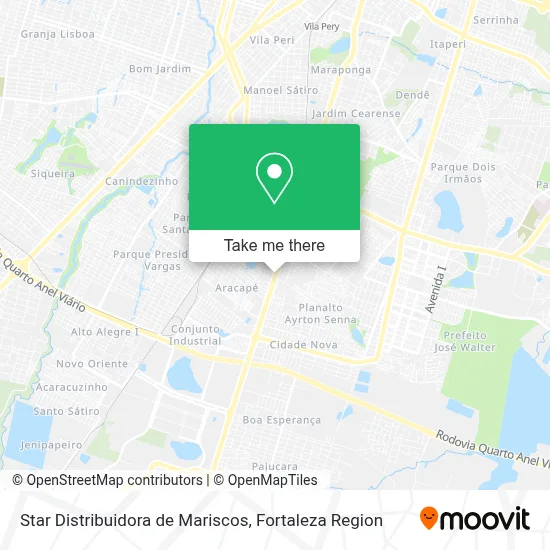 Star Distribuidora de Mariscos map
